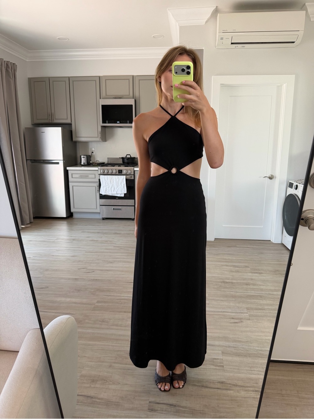 Gianni Bini Black Cut-Out Maxi Dress
